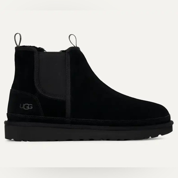 NIB UGG Neumel Chelsea Suede Classic Boot Black 1121644 Mens Sz 11 - Picture 1 of 15